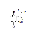 4-Bromo-7-chloro-3-(difluoromethyl)-1H-indazole