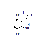 4,7-Dibromo-3-(difluoromethyl)-1H-indazole