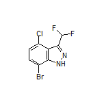 7-Bromo-4-chloro-3-(difluoromethyl)-1H-indazole