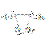 Potassium 1-[6-[(2,5-Dioxopyrrolidin-1-yl)oxy]-6-oxohexyl]-2-[(1E,3E,5E,7E)-7-[1-[6-[(2,5-dioxopyrrolidin-1-yl)oxy]-6-oxohexyl]-3,3-dimethyl-5-sulfonatoindolin-2-ylidene]hepta-1,3,5-trien-1-yl]-3,3-dimethyl-3H-indol-1-ium-5-sulfonate