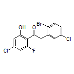 2-(2-Bromo-5-chlorophenyl)-1-(4-chloro-2-fluoro-6-hydroxyphenyl)ethanone