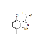4-Chloro-3-(difluoromethyl)-7-methyl-1H-indazole