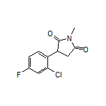3-(2-Chloro-4-fluorophenyl)-1-methylpyrrolidine-2,5-dione