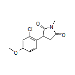 3-(2-Chloro-4-methoxyphenyl)-1-methylpyrrolidine-2,5-dione