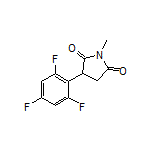 1-Methyl-3-(2,4,6-trifluorophenyl)pyrrolidine-2,5-dione