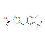 1-[4-Fluoro-3-(trifluoromethyl)benzyl]-1H-1,2,3-triazole-4-carboxylic Acid