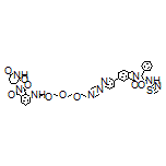 2-[6-[6-[4-[2-[2-[2-[2-[[2-(2,6-Dioxopiperidin-3-yl)-1,3-dioxoisoindolin-4-yl]amino]ethoxy]ethoxy]ethoxy]ethyl]piperazin-1-yl]pyridin-3-yl]-1-oxoisoindolin-2-yl]-2-phenyl-N-(thiazol-2-yl)acetamide