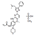 N-[5-[[4-[4-[(Dimethylamino)methyl]-3-phenyl-1H-pyrazol-1-yl]pyrimidin-2-yl]amino]-4-methoxy-2-morpholinophenyl]acrylamide Methanesulfonate Hydrate