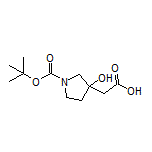 2-(1-Boc-3-hydroxypyrrolidin-3-yl)acetic Acid
