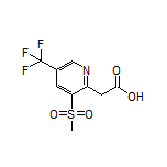 2-[3-(Methylsulfonyl)-5-(trifluoromethyl)pyridin-2-yl]acetic Acid