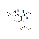 4-(1-Cyanocyclopropyl)-2-(ethylsulfonyl)phenylacetic Acid