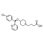 (R)-4-[4-[(4-Chlorophenyl)(pyridin-2-yl)methoxy]piperidin-1-yl]butanoic Acid