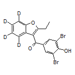 (3,5-Dibromo-4-hydroxyphenyl)(2-ethylbenzofuran-3-yl-4,5,6,7-d4)methanone