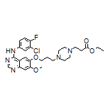 Ethyl 3-[4-[3-[[4-[(3-Chloro-4-fluorophenyl)amino]-7-methoxyquinazolin-6-yl]oxy]propyl]piperazin-1-yl]propanoate