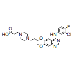3-[4-[3-[[4-[(3-Chloro-4-fluorophenyl)amino]-7-methoxyquinazolin-6-yl]oxy]propyl]piperazin-1-yl]propanoic Acid