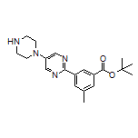 tert-Butyl 3-Methyl-5-[5-(piperazin-1-yl)pyrimidin-2-yl]benzoate