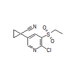 1-[6-Chloro-5-(ethylsulfonyl)pyridin-3-yl]cyclopropane-1-carbonitrile