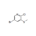 5-Bromo-2-chloro-3-(methylthio)pyridine