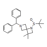 6-Benzhydryl-1-(tert-butylsulfinyl)-3,3-dimethyl-1,6-diazaspiro[3.3]heptane