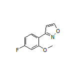 3-(4-Fluoro-2-methoxyphenyl)isoxazole