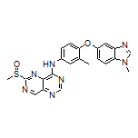 N-[3-Methyl-4-[(1-methyl-1H-benzo[d]imidazol-5-yl)oxy]phenyl]-6-(methylsulfinyl)pyrimido[5,4-d]pyrimidin-4-amine