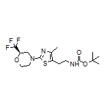 (R)-N-Boc-2-[4-methyl-2-[2-(trifluoromethyl)morpholino]thiazol-5-yl]ethan-1-amine