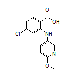4-Chloro-2-[(6-methoxypyridin-3-yl)amino]benzoic Acid