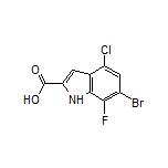 6-Bromo-4-chloro-7-fluoro-1H-indole-2-carboxylic Acid