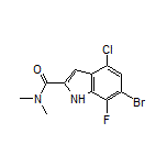 6-Bromo-4-chloro-7-fluoro-N,N-dimethyl-1H-indole-2-carboxamide