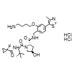 (2S,4R)-N-[2-(4-Aminobutoxy)-4-(4-methylthiazol-5-yl)benzyl]-1-[(S)-2-(1-fluorocyclopropanecarboxamido)-3,3-dimethylbutanoyl]-4-hydroxypyrrolidine-2-carboxamide Dihydrochloride