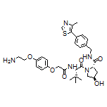(2S,4R)-1-[(S)-2-[2-[4-(2-Aminoethoxy)phenoxy]acetamido]-3,3-dimethylbutanoyl]-4-hydroxy-N-[4-(4-methylthiazol-5-yl)benzyl]pyrrolidine-2-carboxamide