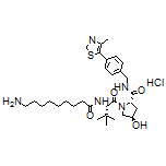 (2S,4R)-1-[(S)-2-(9-Aminononanamido)-3,3-dimethylbutanoyl]-4-hydroxy-N-[4-(4-methylthiazol-5-yl)benzyl]pyrrolidine-2-carboxamide Hydrochloride