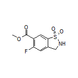 Methyl 5-Fluoro-2,3-dihydrobenzo[d]isothiazole-6-carboxylate 1,1-Dioxide