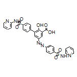 2-Hydroxy-4’-[N-(pyridin-2-yl)sulfamoyl]-5-[[4-[N-(pyridin-2-yl)sulfamoyl]phenyl]diazenyl]-[1,1’-biphenyl]-3-carboxylic Acid