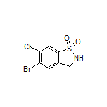 5-Bromo-6-chloro-2,3-dihydrobenzo[d]isothiazole 1,1-Dioxide