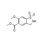 Methyl 6-Methoxy-2,3-dihydrobenzo[d]isothiazole-5-carboxylate 1,1-Dioxide