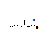 (R)-1,1-Dibromo-3-methylhept-1-ene