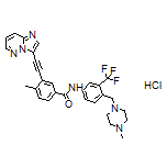 3-(Imidazo[1,2-b]pyridazin-3-ylethynyl)-4-methyl-N-[4-[(4-methyl-1-piperazinyl)methyl]-3-(trifluoromethyl)phenyl]benzamide Hydrochloride