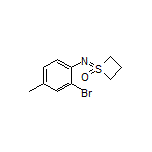 1-[(2-Bromo-4-methylphenyl)imino]thietane 1-Oxide