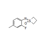 1-[(2-Fluoro-4-methylphenyl)imino]thietane 1-Oxide