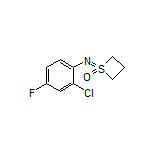 1-[(2-Chloro-4-fluorophenyl)imino]thietane 1-Oxide