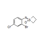 1-[(2-Bromo-4-chlorophenyl)imino]thietane 1-Oxide