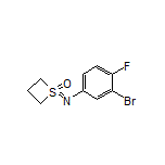 1-[(3-Bromo-4-fluorophenyl)imino]thietane 1-Oxide
