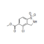 Methyl 4-Chloro-2,3-dihydrobenzo[d]isothiazole-5-carboxylate 1,1-Dioxide