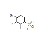 4-Bromo-3-fluoro-2-methylbenzene-1-sulfonyl Chloride