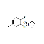 1-[(2-Fluoro-5-methylphenyl)imino]thietane 1-Oxide