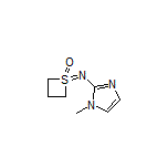 1-[(1-Methyl-2-imidazolyl)imino]thietane 1-Oxide