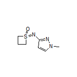 1-[(1-Methyl-3-pyrazolyl)imino]thietane 1-Oxide
