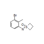 1-[(3-Bromo-2-methylphenyl)imino]thietane 1-Oxide