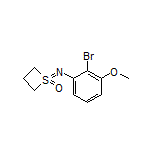 1-[(2-Bromo-3-methoxyphenyl)imino]thietane 1-Oxide